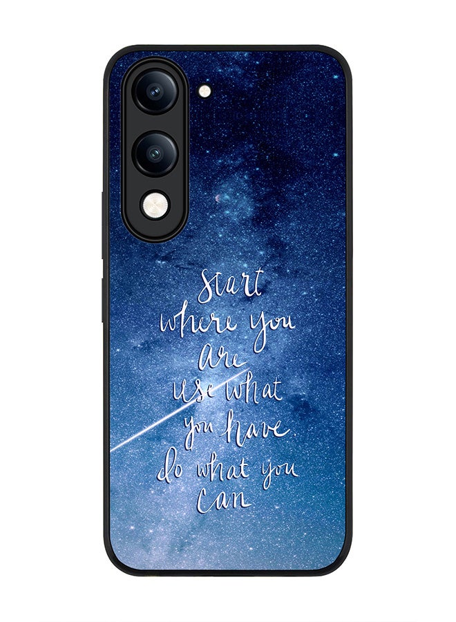 For vivo Y29s 5G / Y19s 5G Case,Slim fit Camera Protection, Shockproof Thin Phone cover  - Start, Use, Do